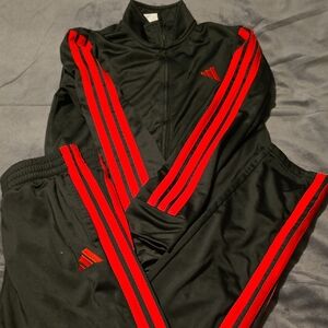 adidas Kids Matching Set in Black and Red